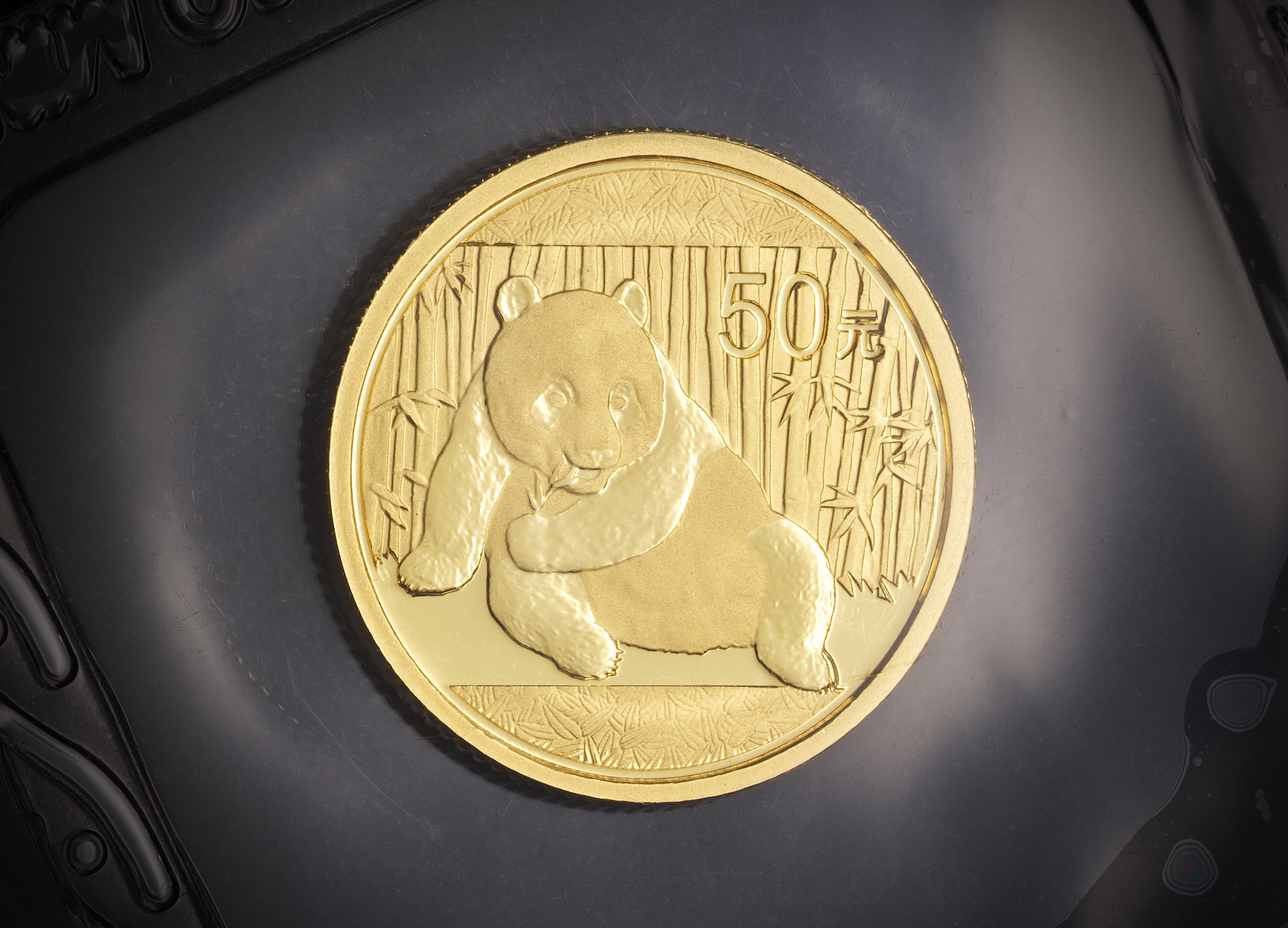 1 10 oz Chinese Panda gold coin Tavex Sweden