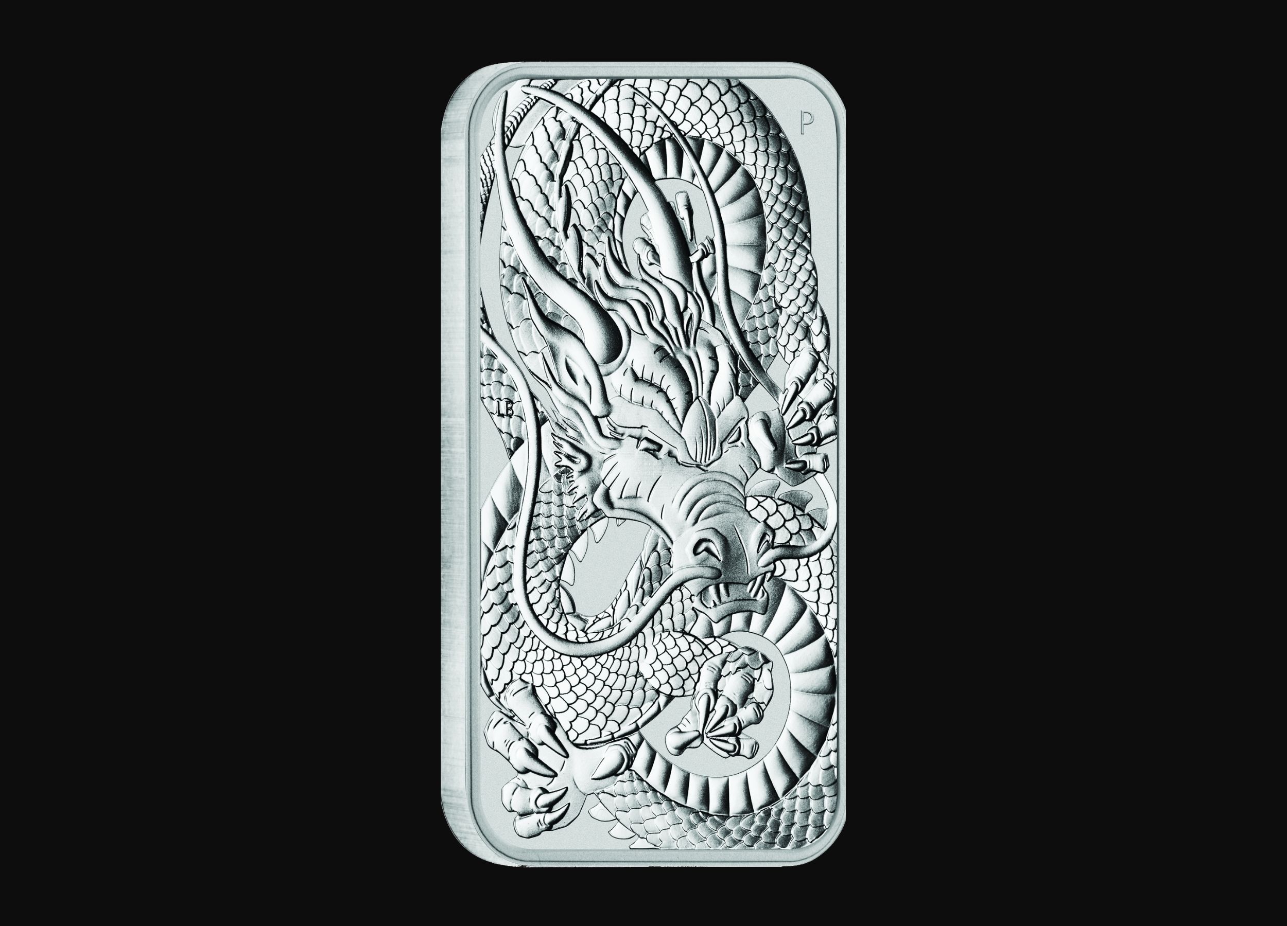 1 oz Australian Dragon Rectangular Silver Coin - Tavex Sweden